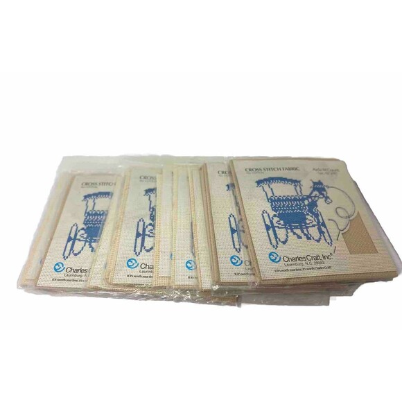 Charles Craft Aida Cross Stitch Fabric 14 18 Fiddlers Count 12 x 18" Lot of 9 - Picture 4 of 8